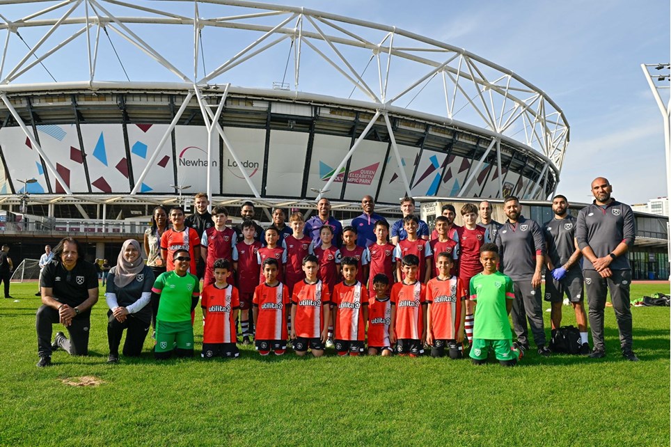 Young Hatters visit West Ham for South Asian communities coaching session